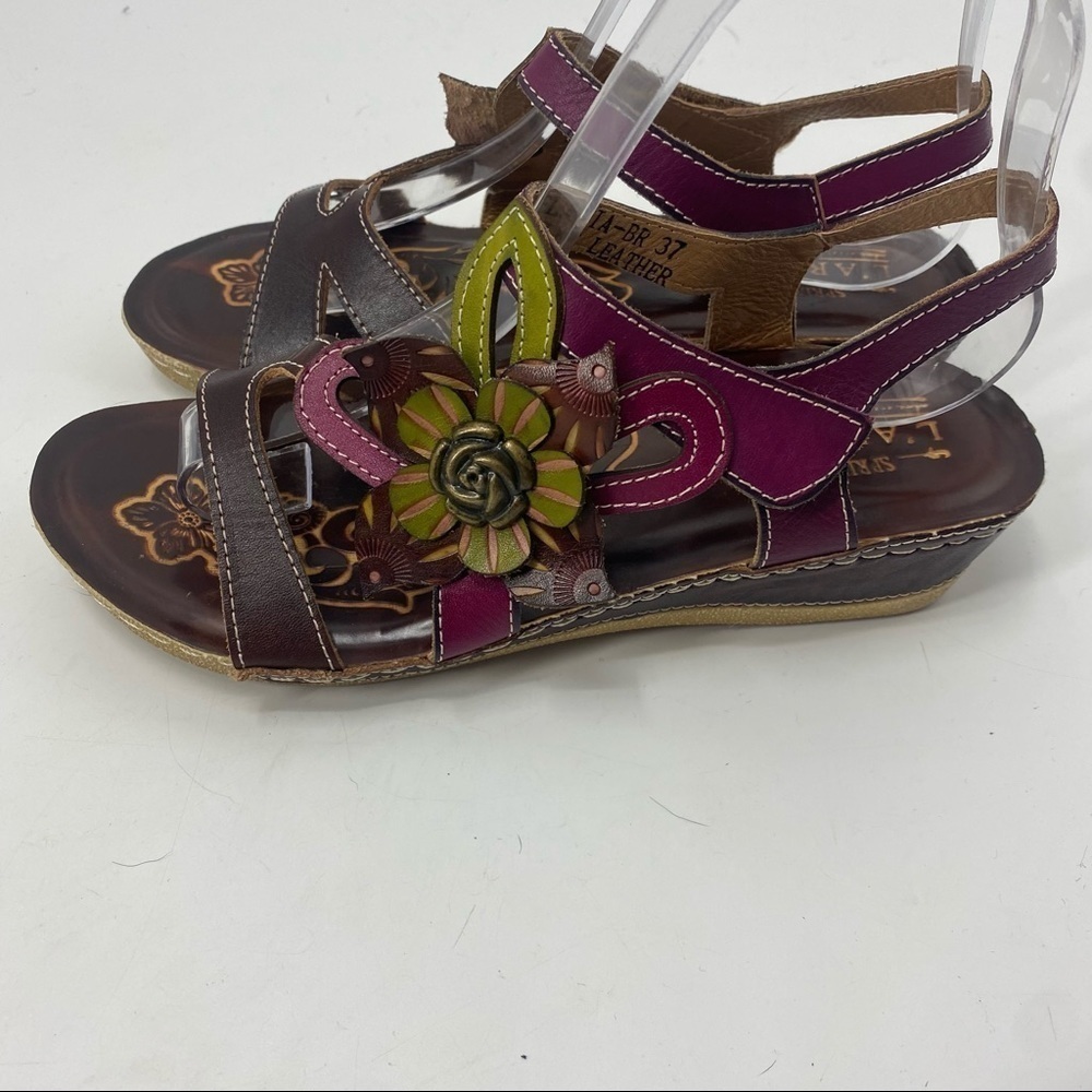 L’Artiste by Spring Step Pelagia floral sling back sandals. 37 EU - Picture 6 of 13